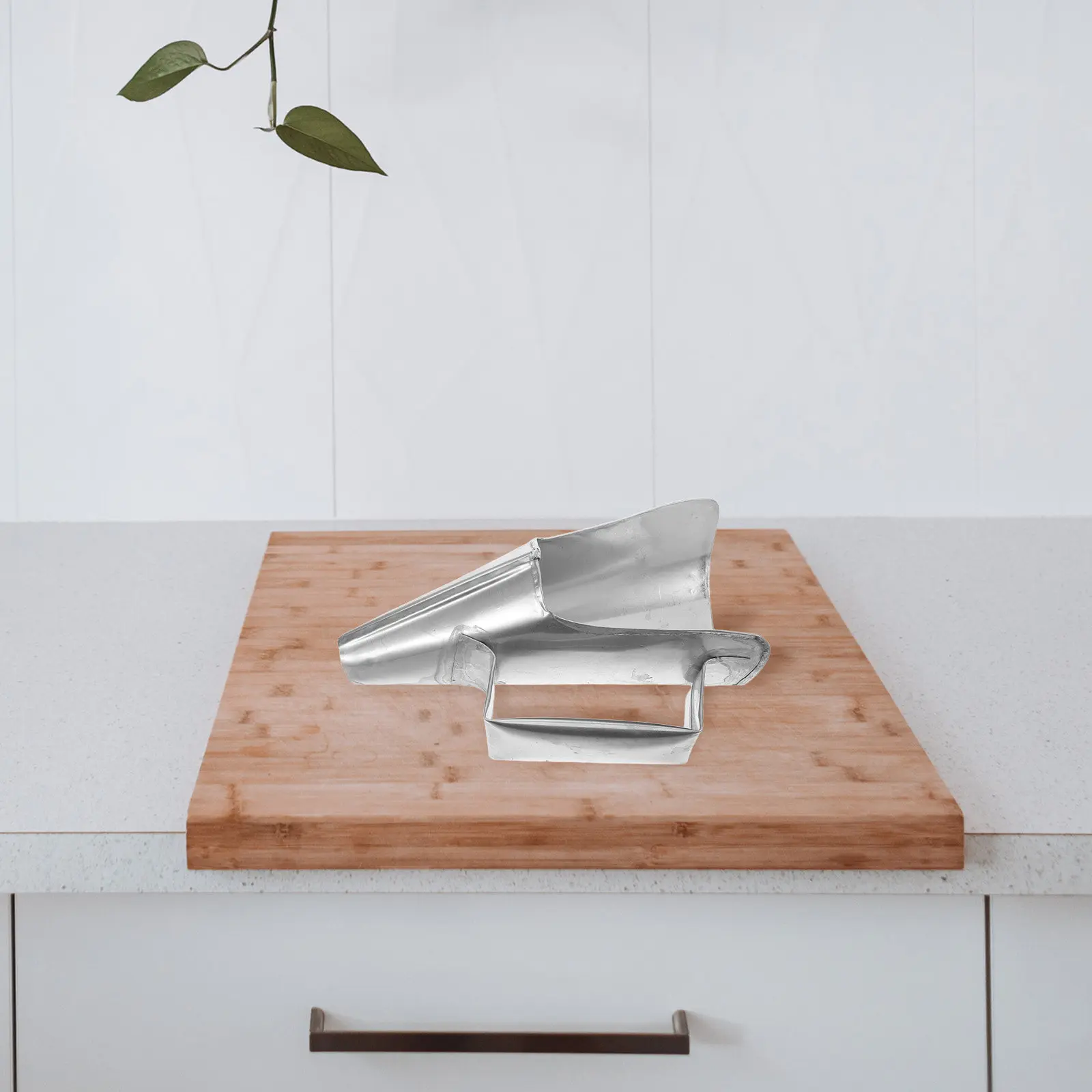 Wide Mouth Kitchen Funnel Food Packaging Transfer Funnel Chicken Claw Packaging Tool Metal Construction Easy Clean Nonslip