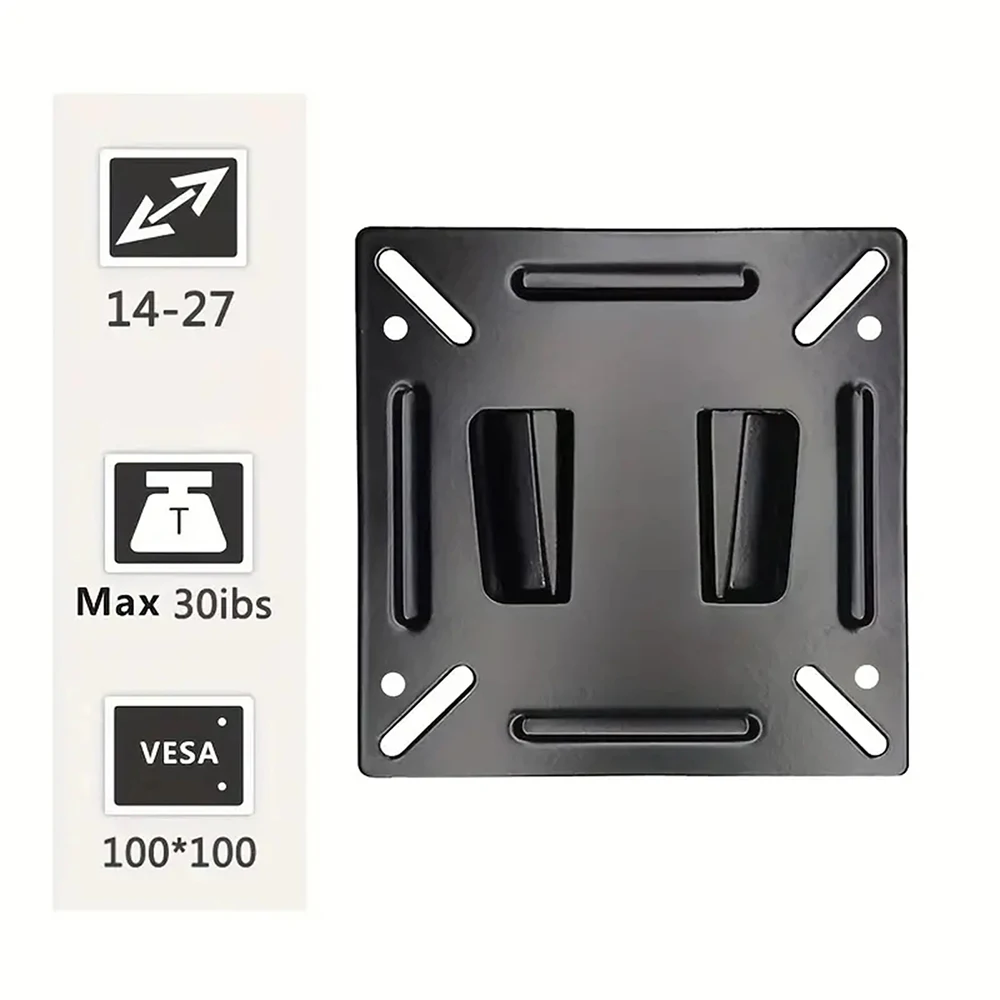 Monitory do montażu na ścianie stojak wystawowy wytrzymały uchwyt telewizyjny na 12 do 27 Cal monitorów LED LCD stojak na TV wspornik rozszerzający