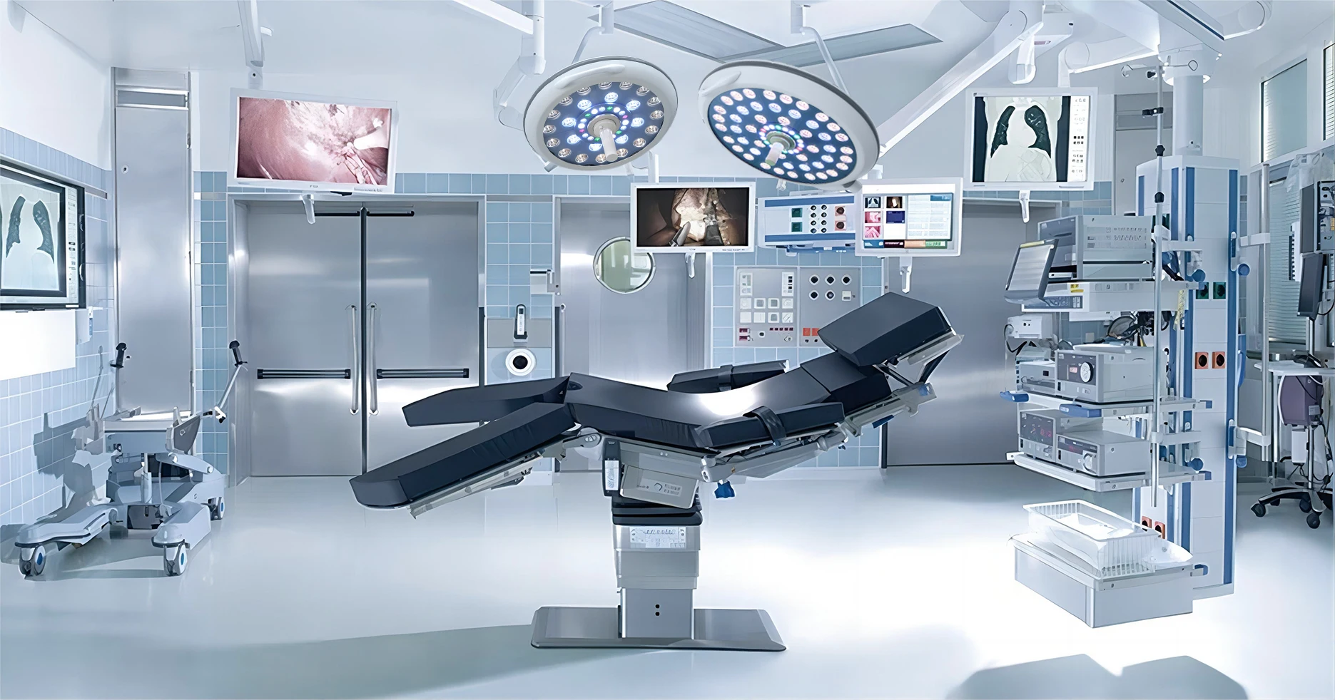 . Operating Shadowless Light Ceiling With Camera Operated Sensor Light Led Surgical Lamp Double Head
