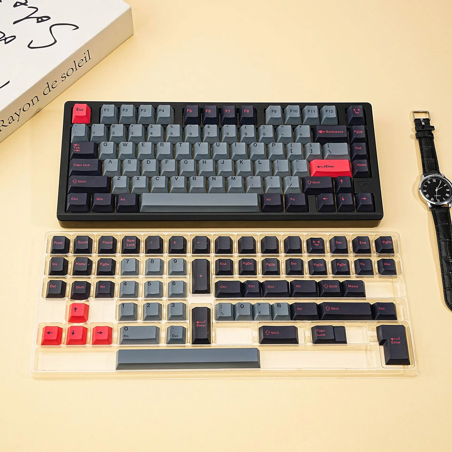 Cherry Profile PBT Keycaps Cangjie Arabic Korean German French Spanish Russian ISO ANSI Layout Full Set Mechanical Keyboard caps