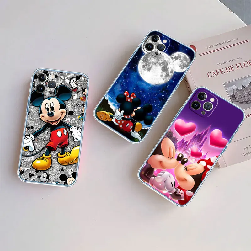 ED28 Mickey Minnie Mouse Phone Case for Motorola Moto Edge Plus G200 G23 E13 E15 E20 E30 G62 G71 G72 G75 G24 G15 Power view 5