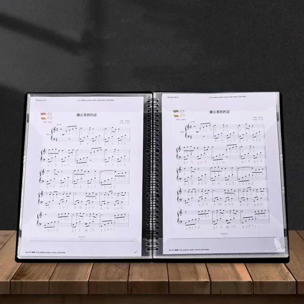 

Multi-purpose A4 Sheet Music Folder Fashionable Creative Loose Leaf Notebook Durable Waterproof Budget Binder Kids