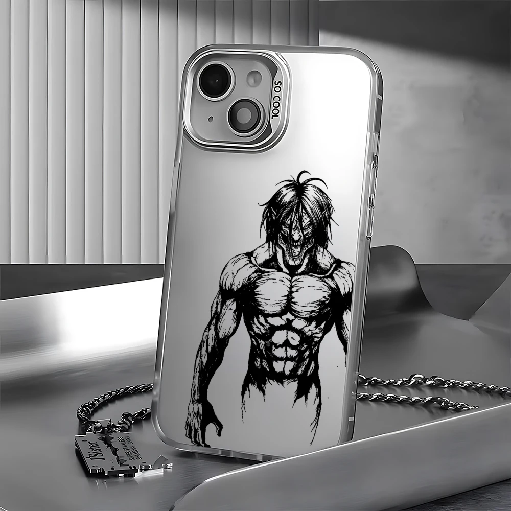 Hot Anime Attack On Titan Case for VIVO Y15S Y16 Y17S Y21 Y22S Y27 Y50 Y91 Y93 V23 V25 V27 V29 S1 Pro 5G Matte Shockproof Cover