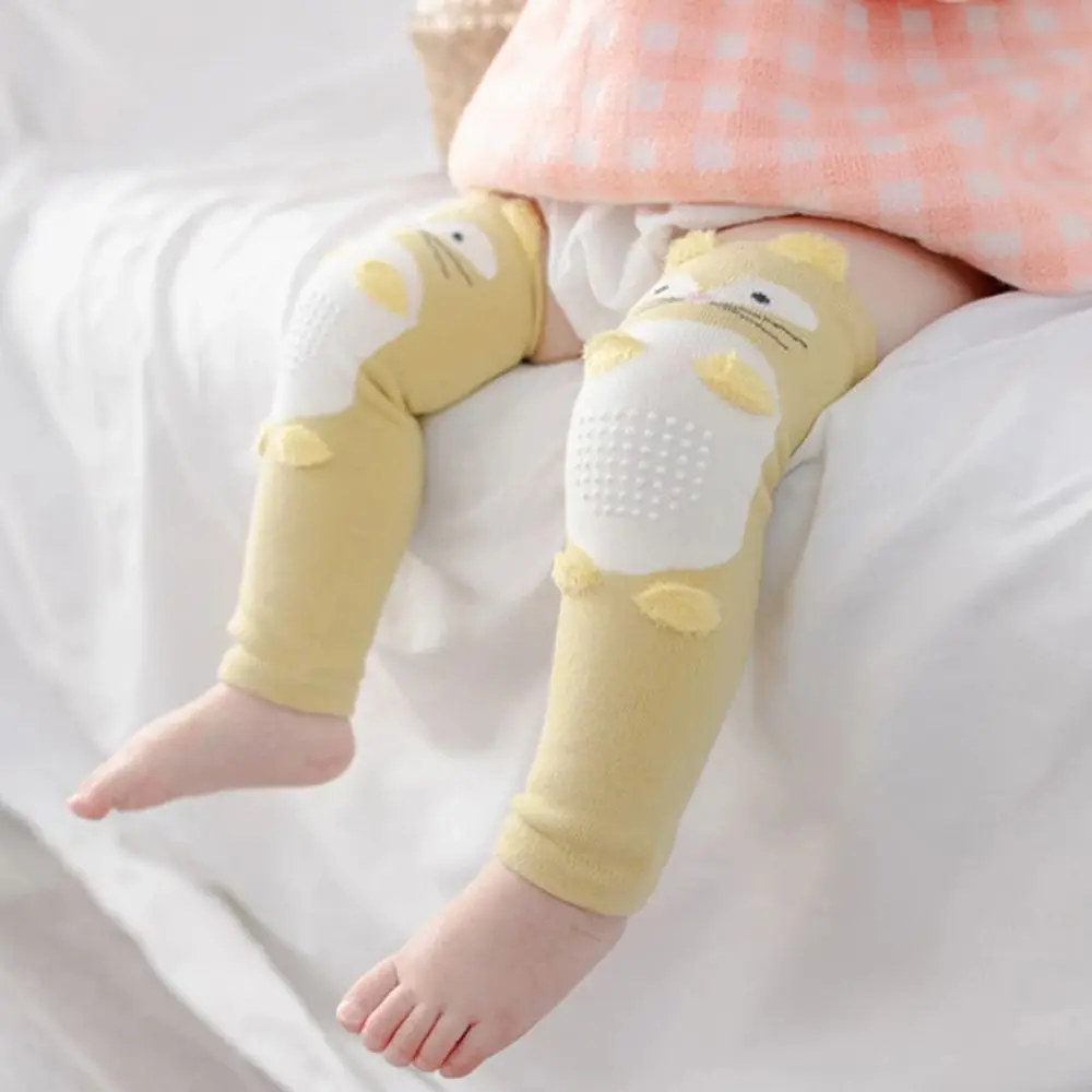 

Toddlers Cute Thick Keep Warm Safety Crawling Cartoon Knee Protector Baby Knee Pad Infant Elbow Cushion Long Leg Warmer