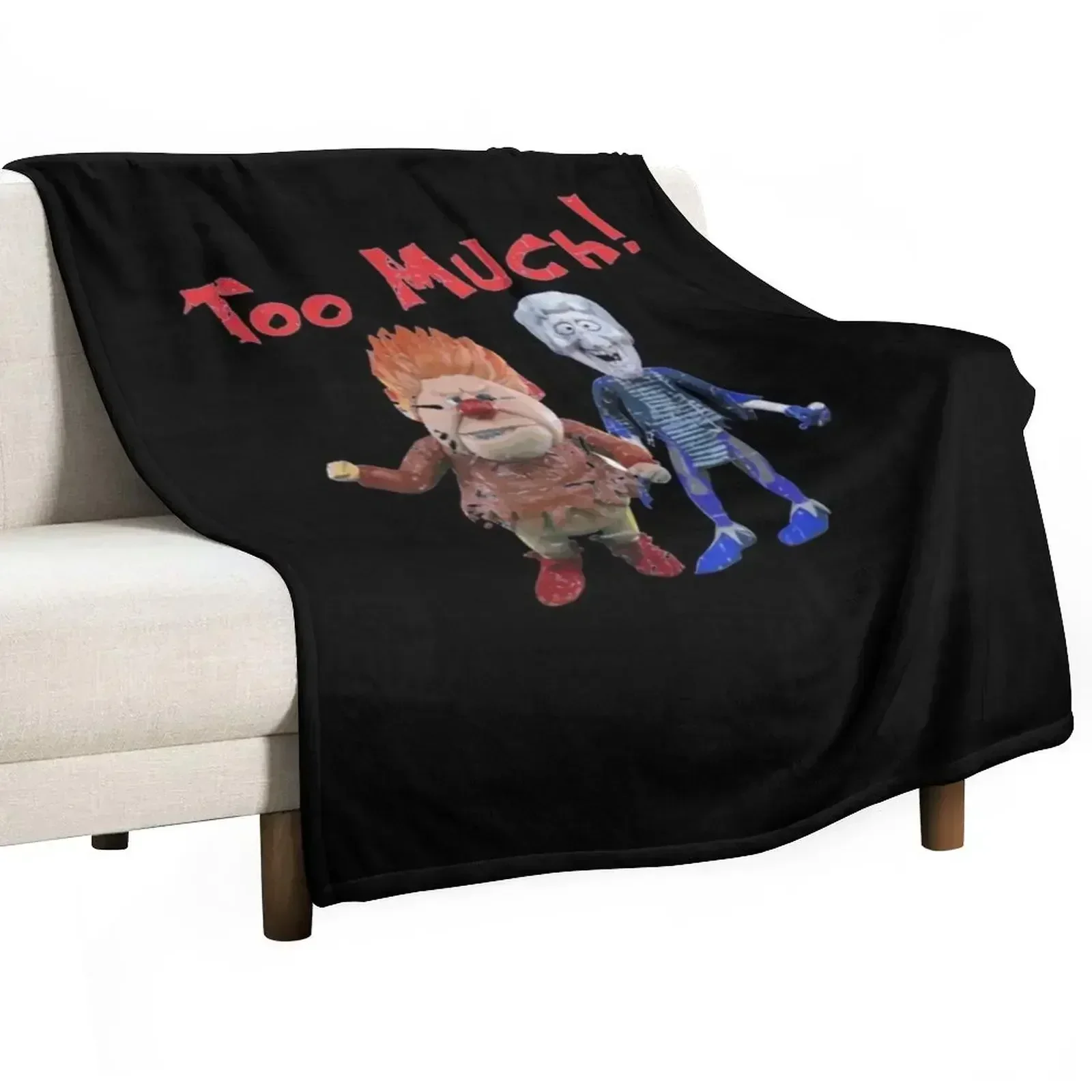 

Heat Miser and Snow Miser from The Year Without a Santa Throw Blanket Thermals For Travel For Decorative Sofa Blankets