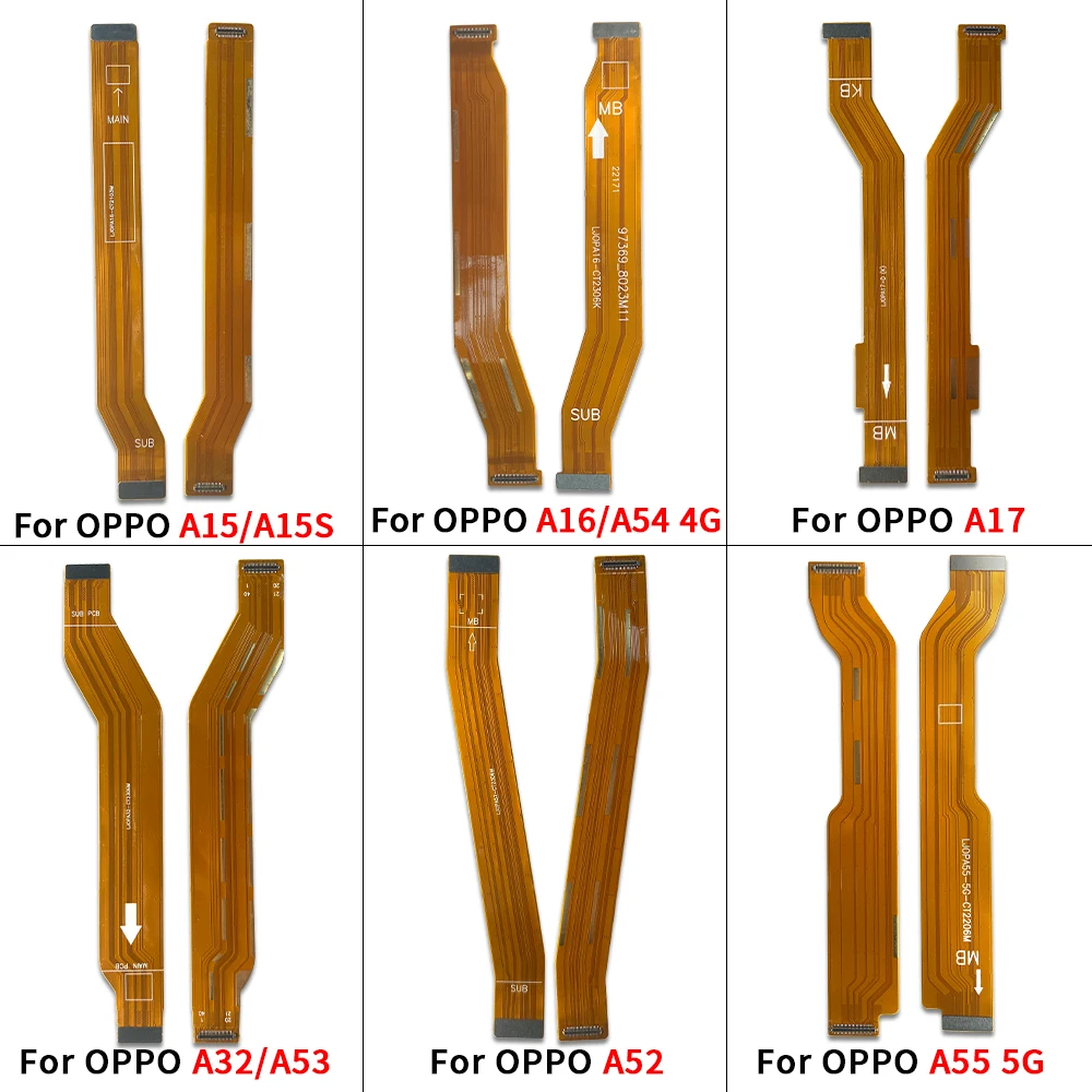 50Pcs，Motherboard FPC Main Board Connector Flex Cable Part For OPPO A15 A15S A16 A54 A58 4G A17 A32 A53 A52 A55 A57 5G A16K A38