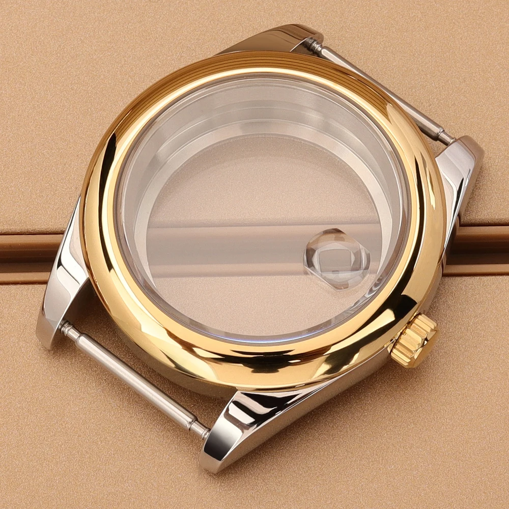 

36mm/39mm 316L Steel Watch Case Round Edge Bezel Sapphire For NH34 NH35 NH36 NH38 Miyota8215 28.5mm Dial Oyster Seiko Mods Parts