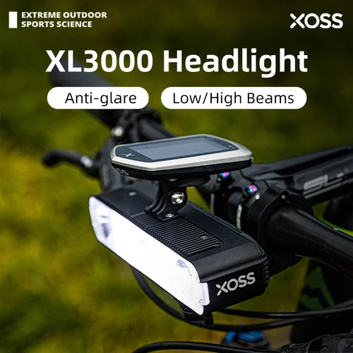 XOSS XL3000 バイク ライト 3000Lm ヘッドライト アルミニウム超軽量懐中電灯防水 Type-C 充電式 9000mAh 自転車フロント ランプ