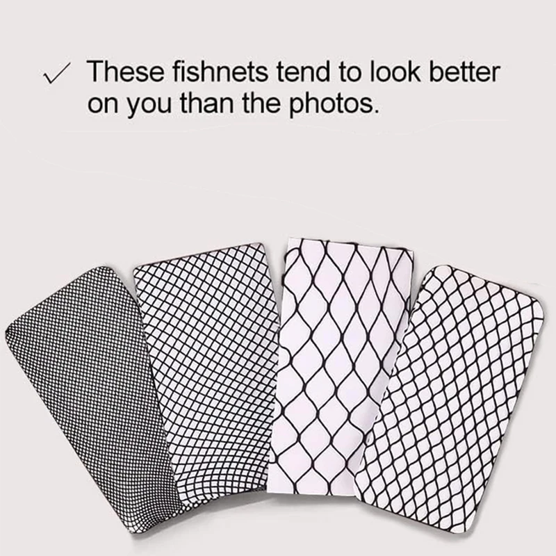 

4 Pairs Fishnet Tights for High Waist Footed Patterned Fishnet Tights Black Fishnets Net Stockings Pantyhose