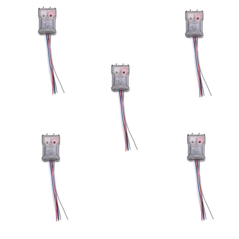 Adaptador de Señal de Altavoz de Alto Nivel a RCA de Bajo Nivel 5X, Conversor de Audio para Auto, de Alto a Bajo Nivel para Subwoofer