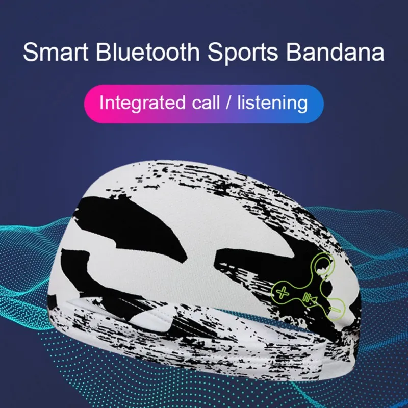 Wireless Bluetooth-compatible Earphone Soft Stereo Music Sports Headband Travel Goggles Headphone Yoga Running Sleeping Earphone