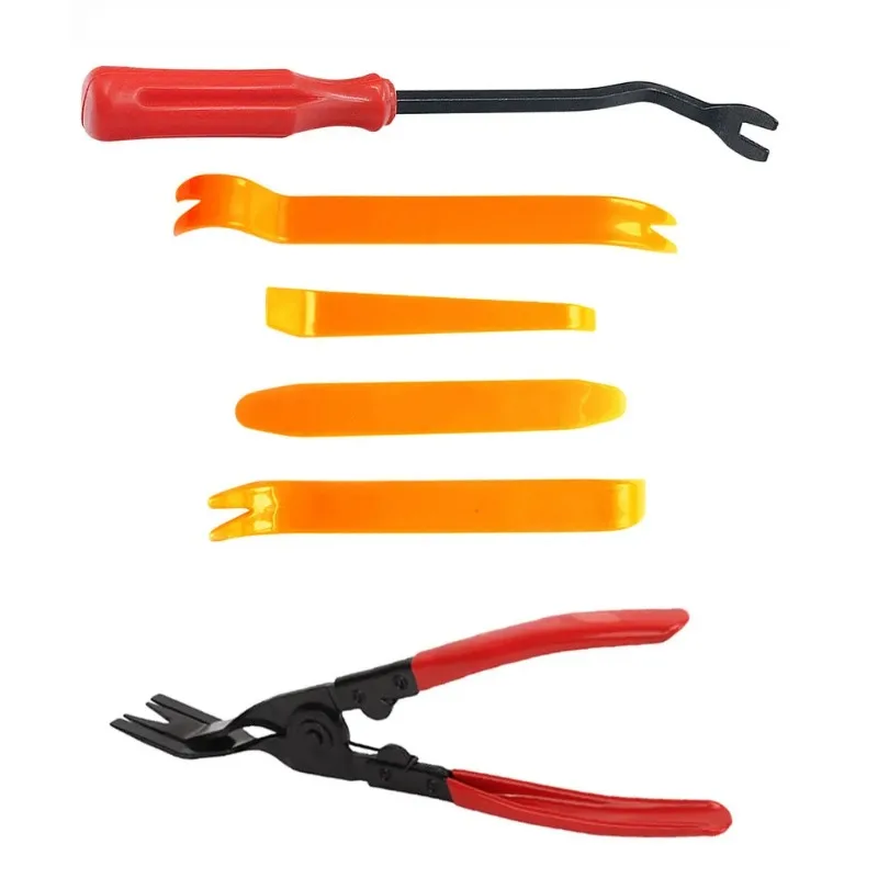 

4 шт./компл., портативный набор инструментов для снятия автомобильной панели, съемник гвоздей, радио-аудио дверной зажим, ремонтный зажим, установщик для снятия приборной панели, ручной инструмент