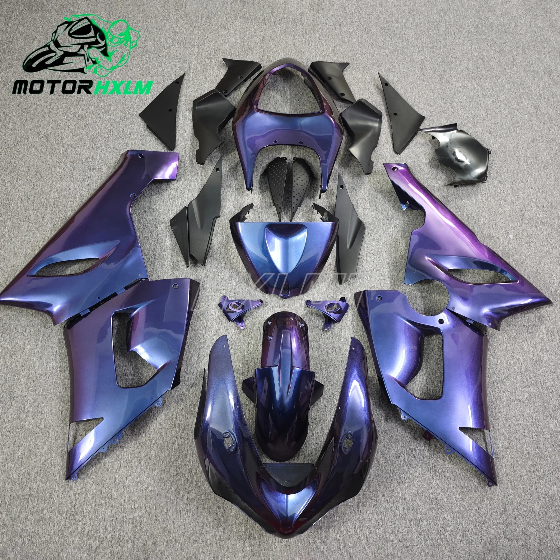 ABS Motorcycle Fairings Kit for KAWASAKI Ninja ZX6R 05 06 ZX 6R 636 2005 2006 ZX-6R ABS Gloss Black Bodywork Set