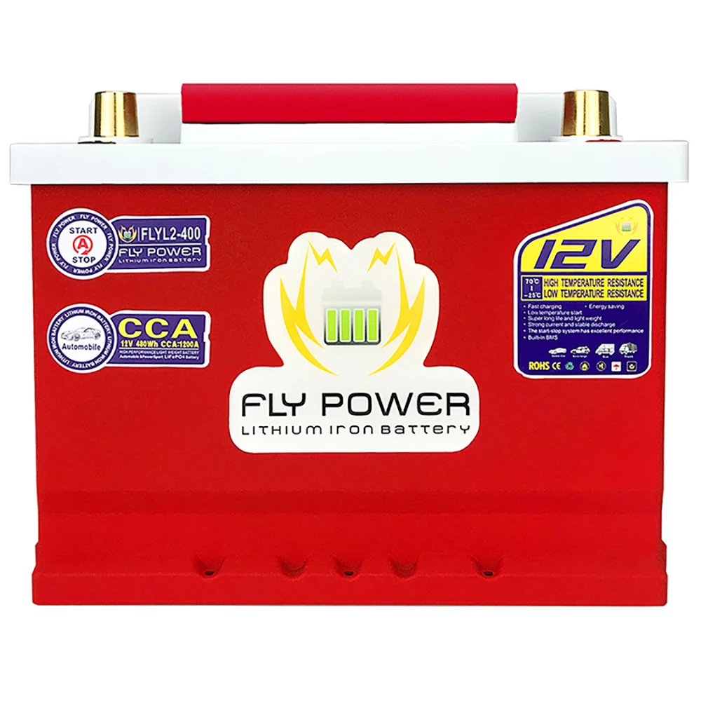 L2-400 12.8V 40AH CCA 1200A avviatore di emergenza ad alta potenza auto LiFePO4 BMS integrato protezione della tensione batteria di avviamento al