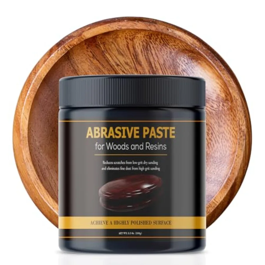 

Premium Paste Wax for Wood - Resin Polishing for Woodturning - Friction Polish for Woodturning - Wood Polishing Compound - Rest