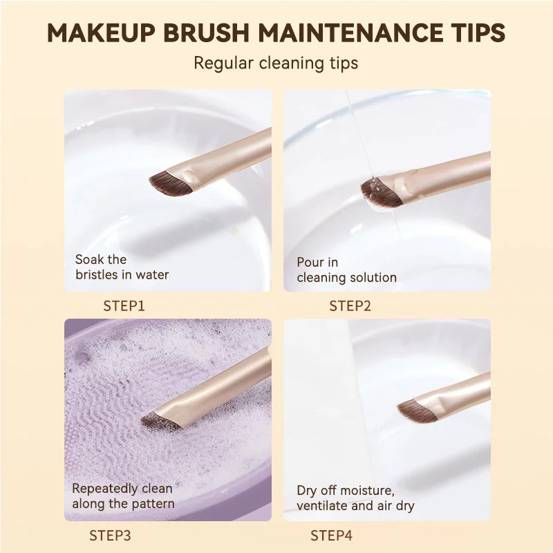 GECOMO Ensemble de pinceaux de maquillage pour les yeux, pinceau de détail, pinceau d'ombrage, ensemble de maquillage pour les yeux ombre de nez, un ensemble complet d'outils de maquillage pour les débutants