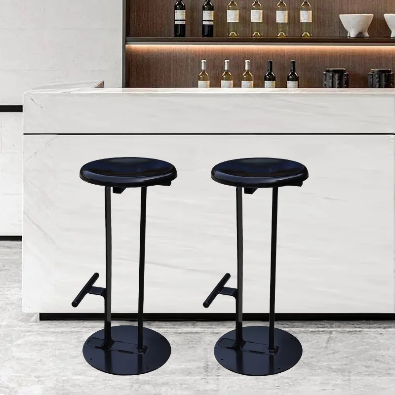 Bar chair light luxury creative  Bar chair cashier  Milk tea shop with modern simple stool bar