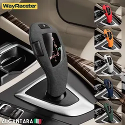 Alcantara Wrap ABS LHD Car Gear Shift Knob Cover For BMW F20 F21 1 Series 2011-2018 116i 118i 118d 116d Accessories