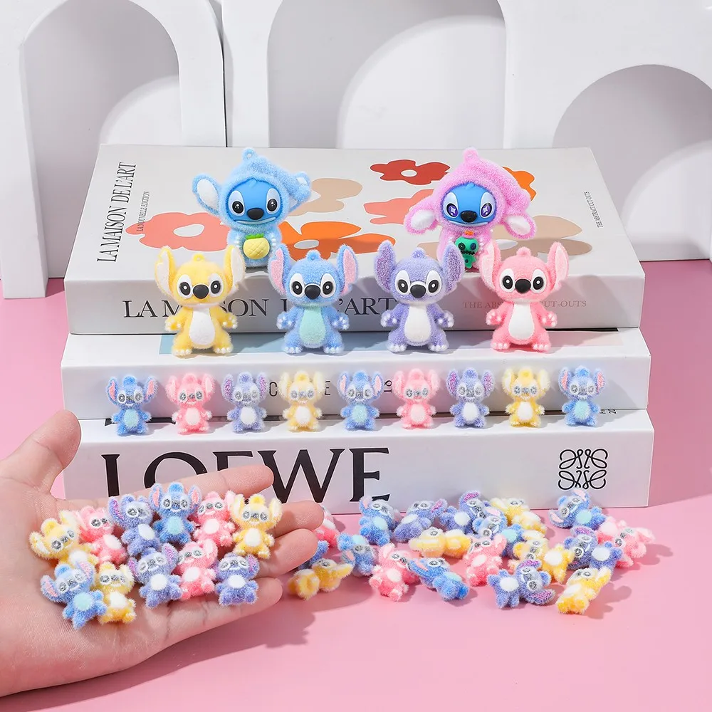

46Pcs/Set Cartoon Anime Lilo & Stitch Angel Action Figure Model Desktop Ornament Collection Birthday Cake Decoration Kids Toys