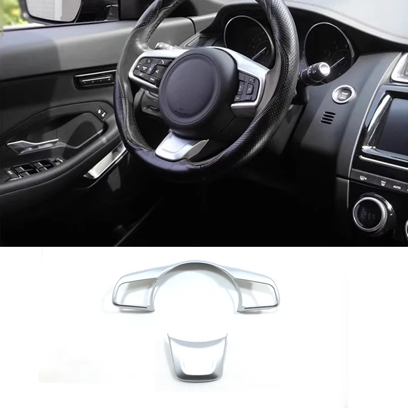 For Jaguar E-Pace Epace 2017 2018 2019 2020 2021 2022 Car Body Sticker Cover Steering Wheel Interior Kit Switch Trim Lamp Frame