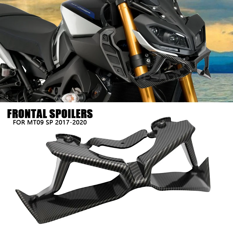 Alerones delanteros de carbono Downforce, alerones frontales desnudos Downforce para YAMAHA MT09 MT 09 MT-09 mt09 MT09 SP 2017 2018 2019 2020
