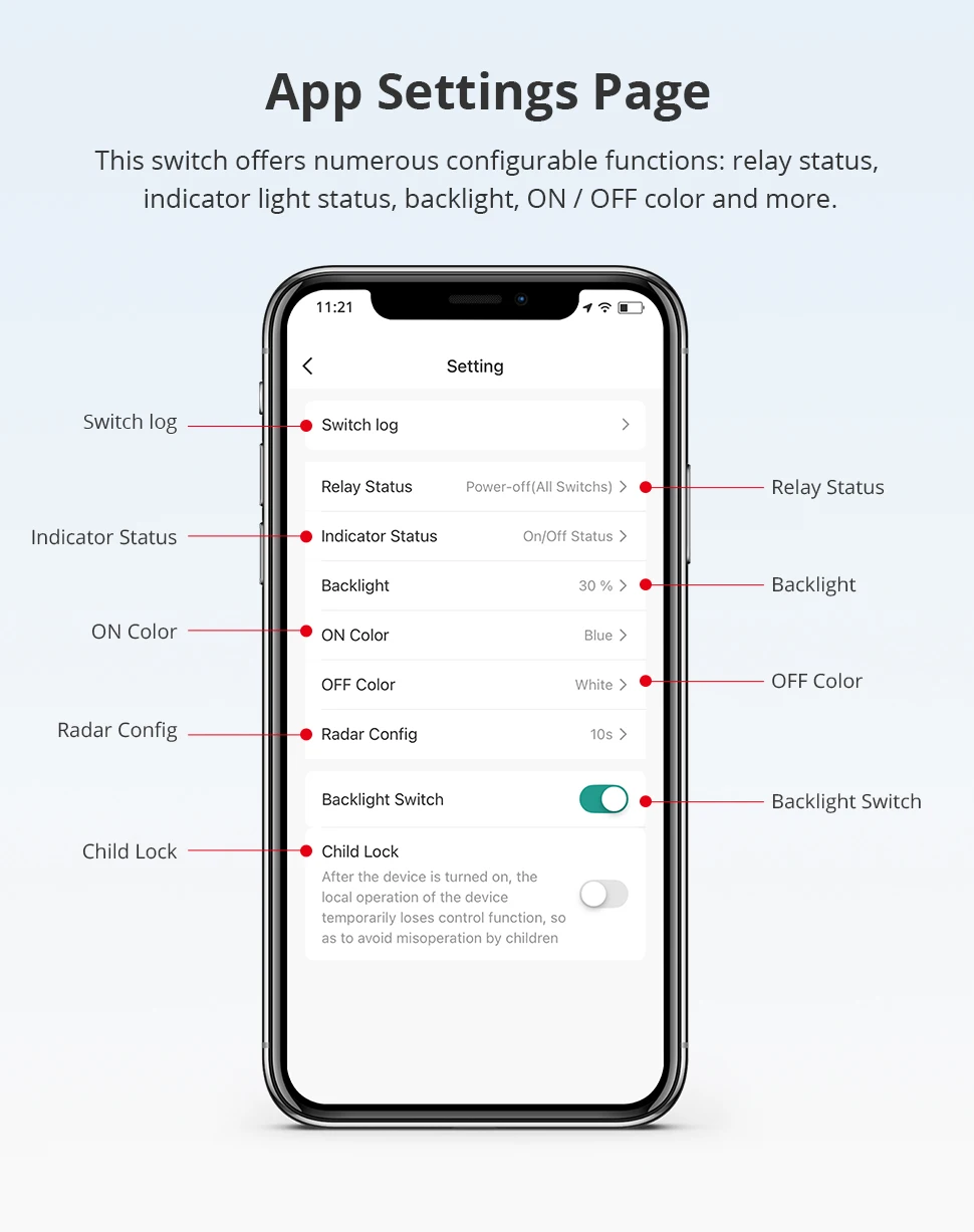 Zemismart Zigbee DIY Namensschalter US Black Touch Panel Smart Display Bildschirm Lichtschalter Funktioniert mit der Tuya Smart Life App – Detail 8
