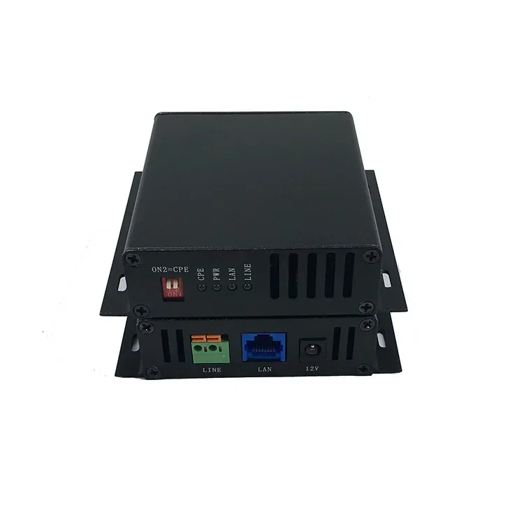 High quality 10/100Mbps 1 port VDSL2 long distance 3km twisted pair Ethernet extender