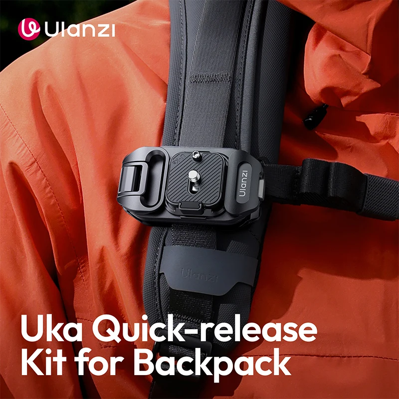 

Комплект быстросъемных креплений Ulanzi UKA07 Uka для рюкзака, грузоподъемность 10 кг, для камеры/аксессуаров, для путешествий, походов, видеоблогов