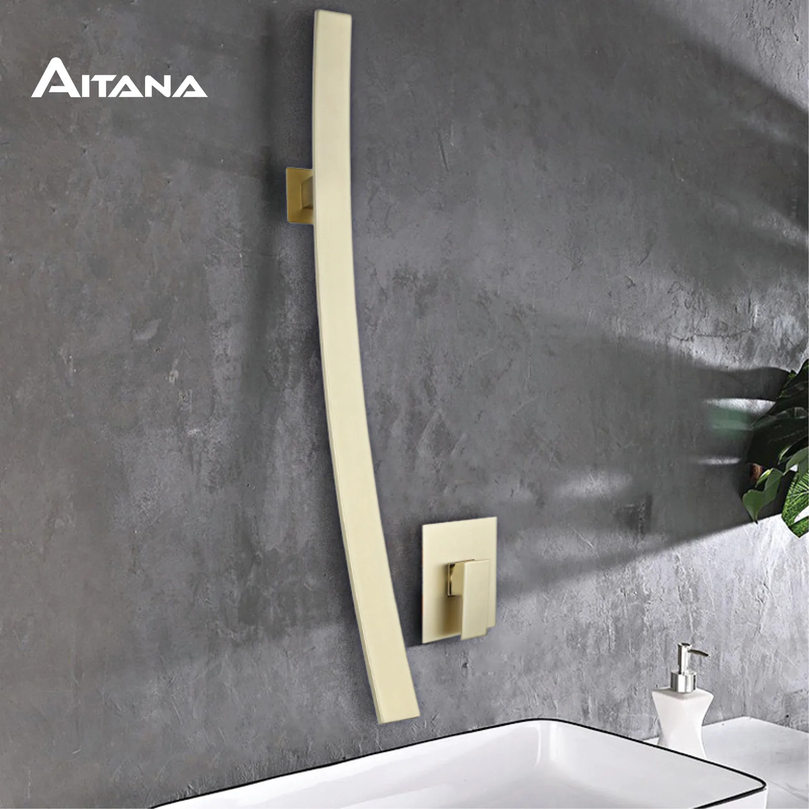 Bathroom design concealed basin faucet copper household Hotel faucet toilet embedded wall Tap