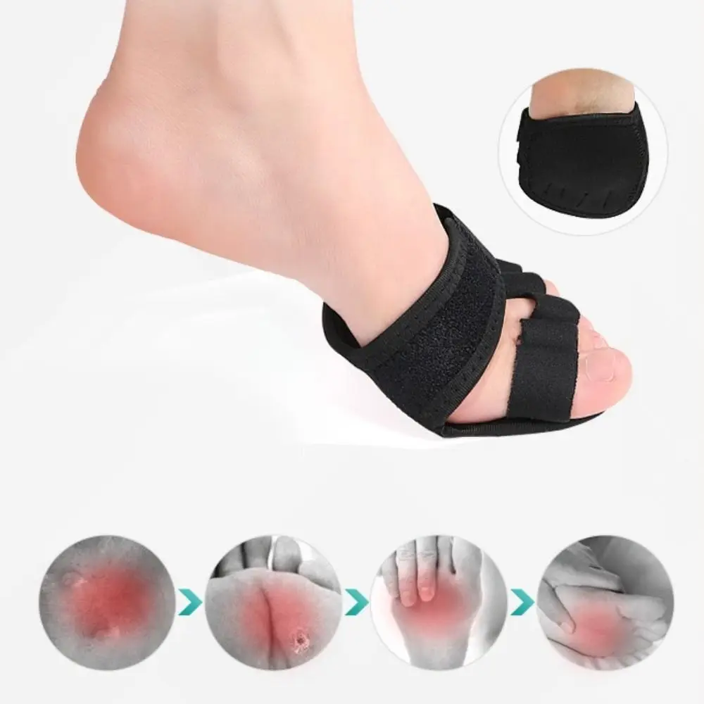 Adjustable Toe Splitter Care Absorbs Shock Foot Pain Relief Five Toes Forefoot Pads Toe Pad Insert Foot Care Heel Half Insoles