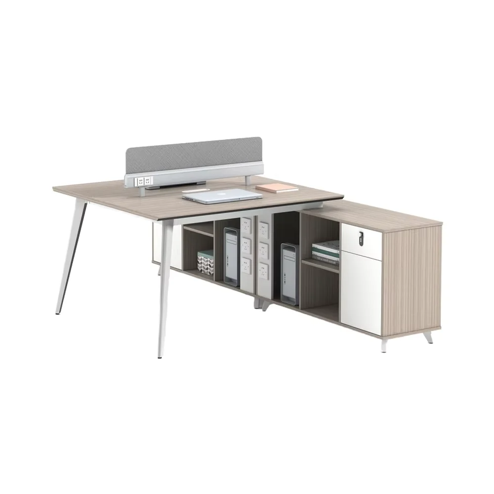 

Simple Style Modular Cabinet Combination Staff Office Desk Open Workstation Desk with Table Partition