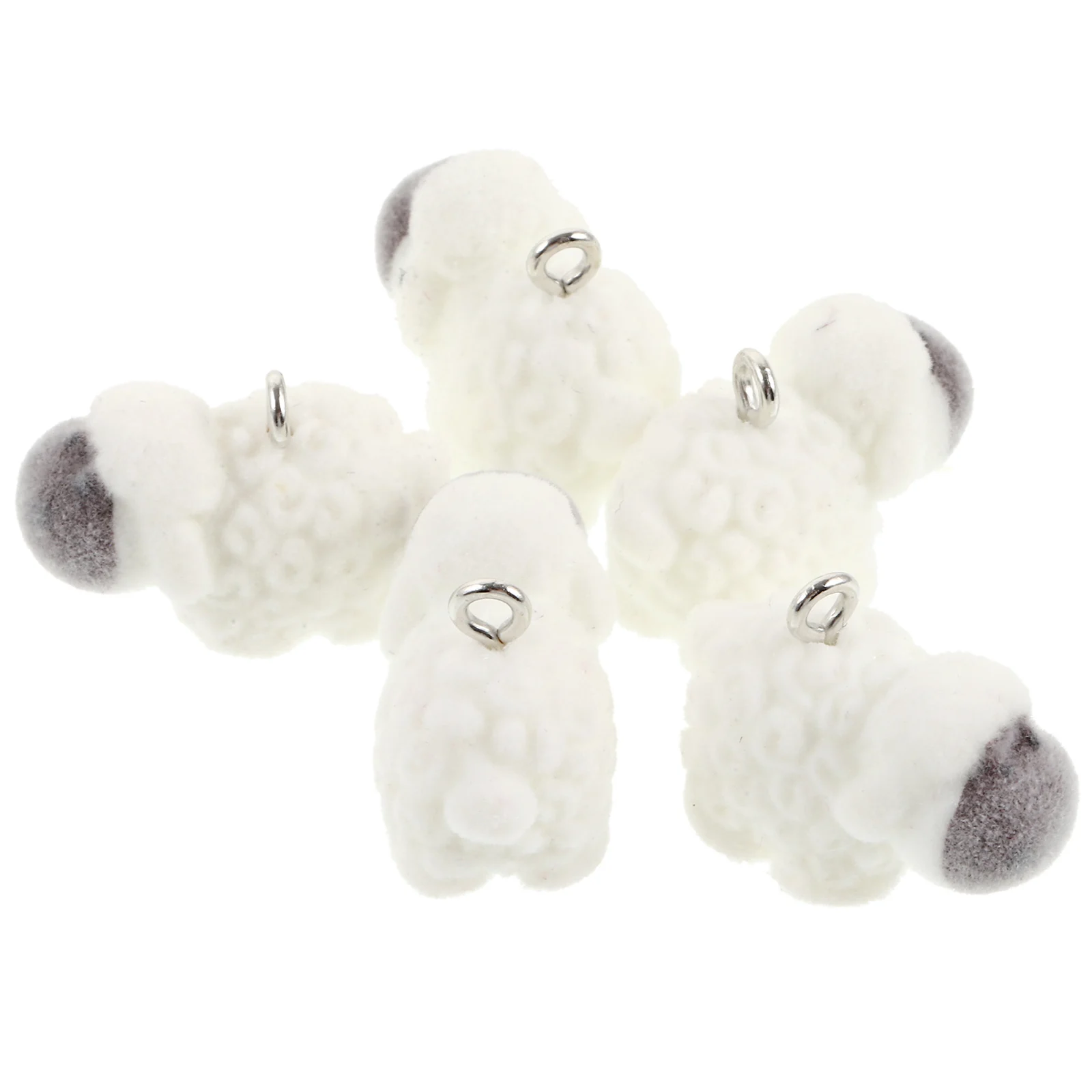 

5 Pcs Bear Pendant Charms for Jewelry Making Pendants Animal Supply Necklace Resin with Bowknot Adorable Crafts