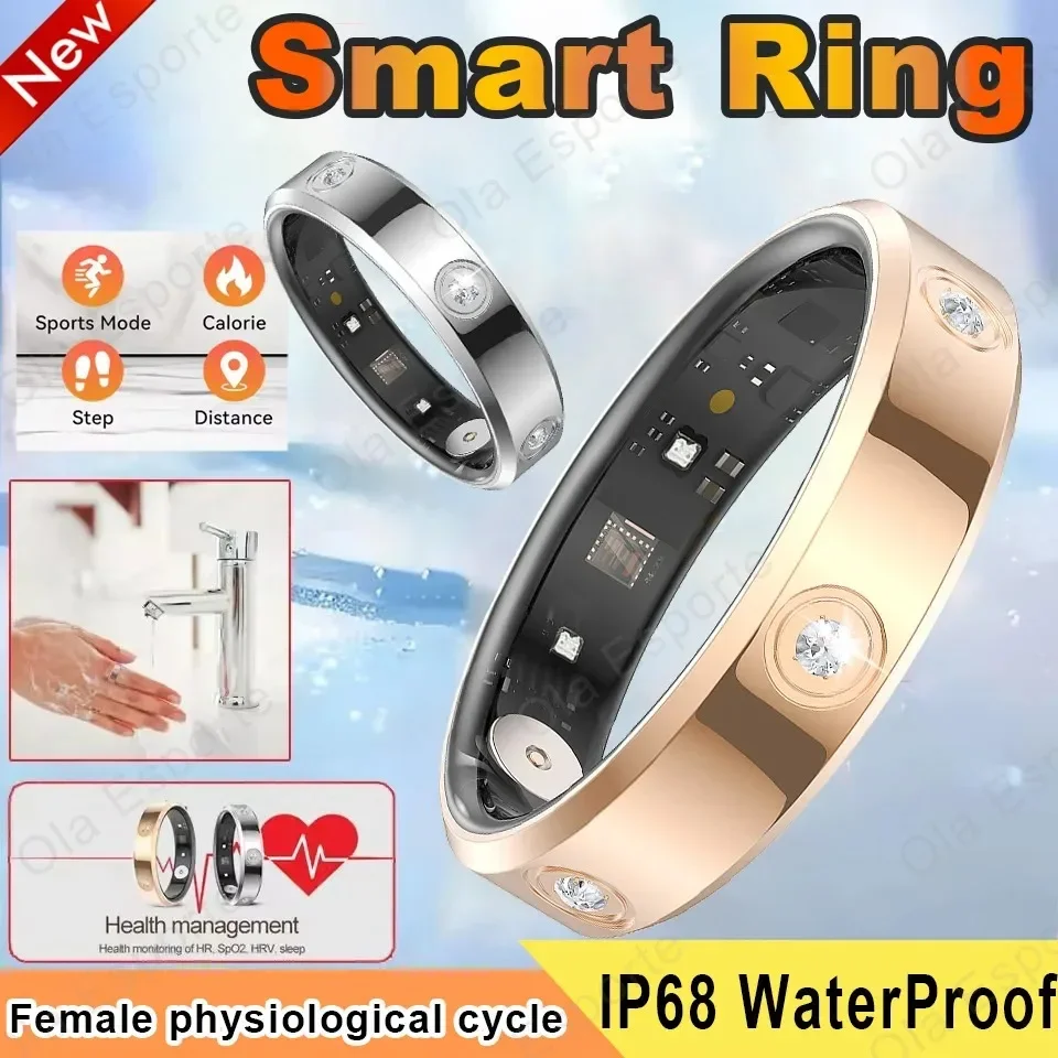 qino-hr01-smart-ring-for-women-63mm-slim-zircon-design-heart-rate-spo2-hrv-sleep-stress-fitness-tracker-ip68-android-ios