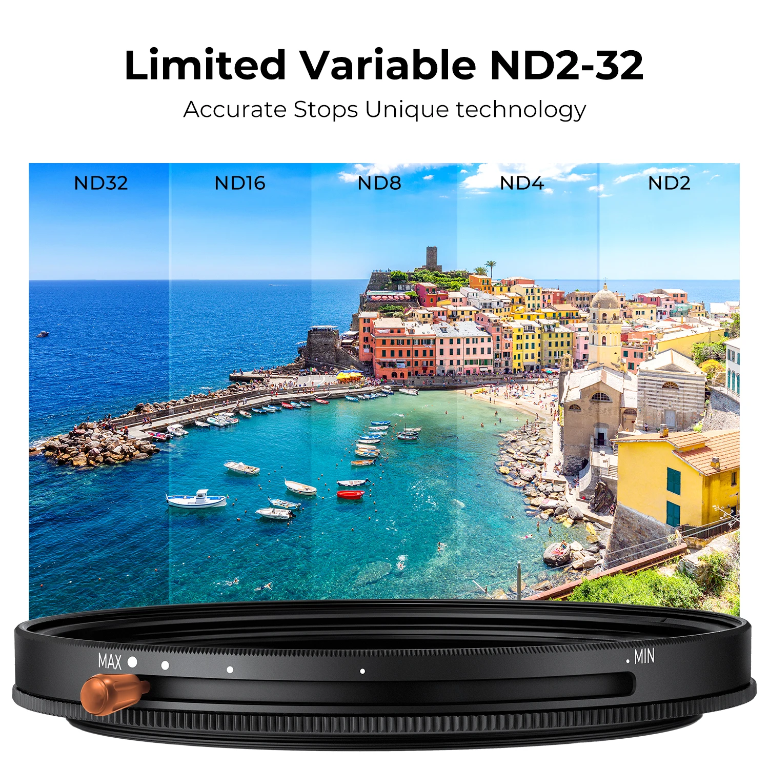 K&F Concept متغير ND2-ND32 CPL 2In 1 Filter (Nano-D) طلاءات مقاومة للماء والغبار لعدسة الكاميرا 49/52/58/62/67/72/77/82 مم