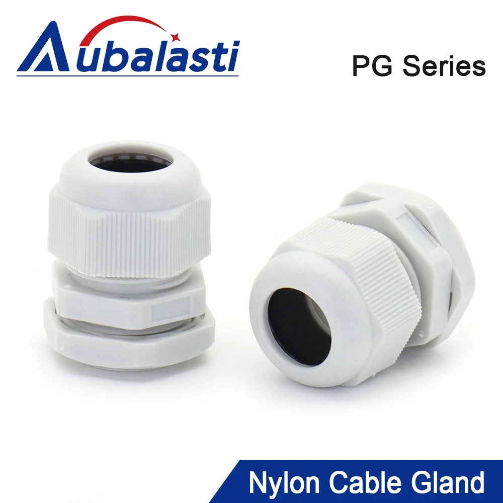 Aubalasti PG Series Nylon Plastic Cable Waterproof Joint PG19 for CNC Router