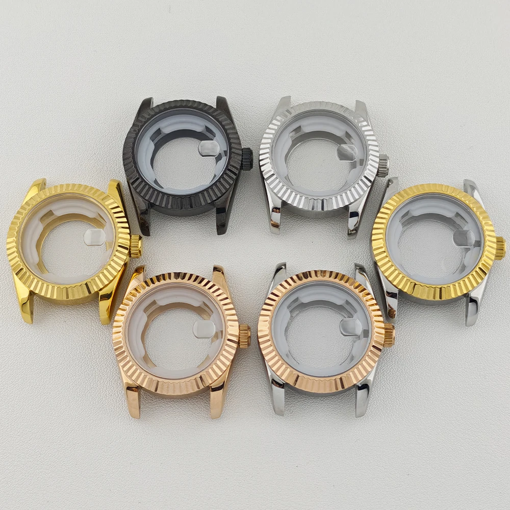 

31mm nh05 Watch Case Sapphire Glass Stainless Steel Waterproof for Woman Watch Accessories fit nh05 nh06 Movements 17mm Strap