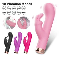 Mini Rabbit Vibrator for Women Clit Clitoris Stimulator G Spot Dildo Silicone Sex Toys Masturbator Female  Adults Goods