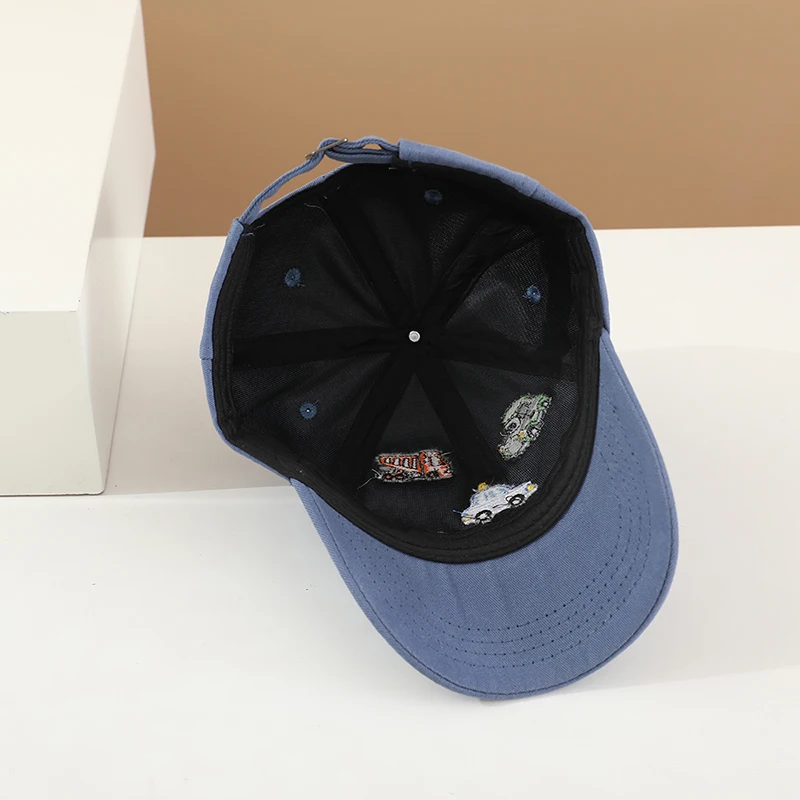 Children \'s Sports Hats School Baby Boys Baseball 2025 Summer Embroidered Vehicles Outdoor Kids Caps for 2-8Years Adjustable