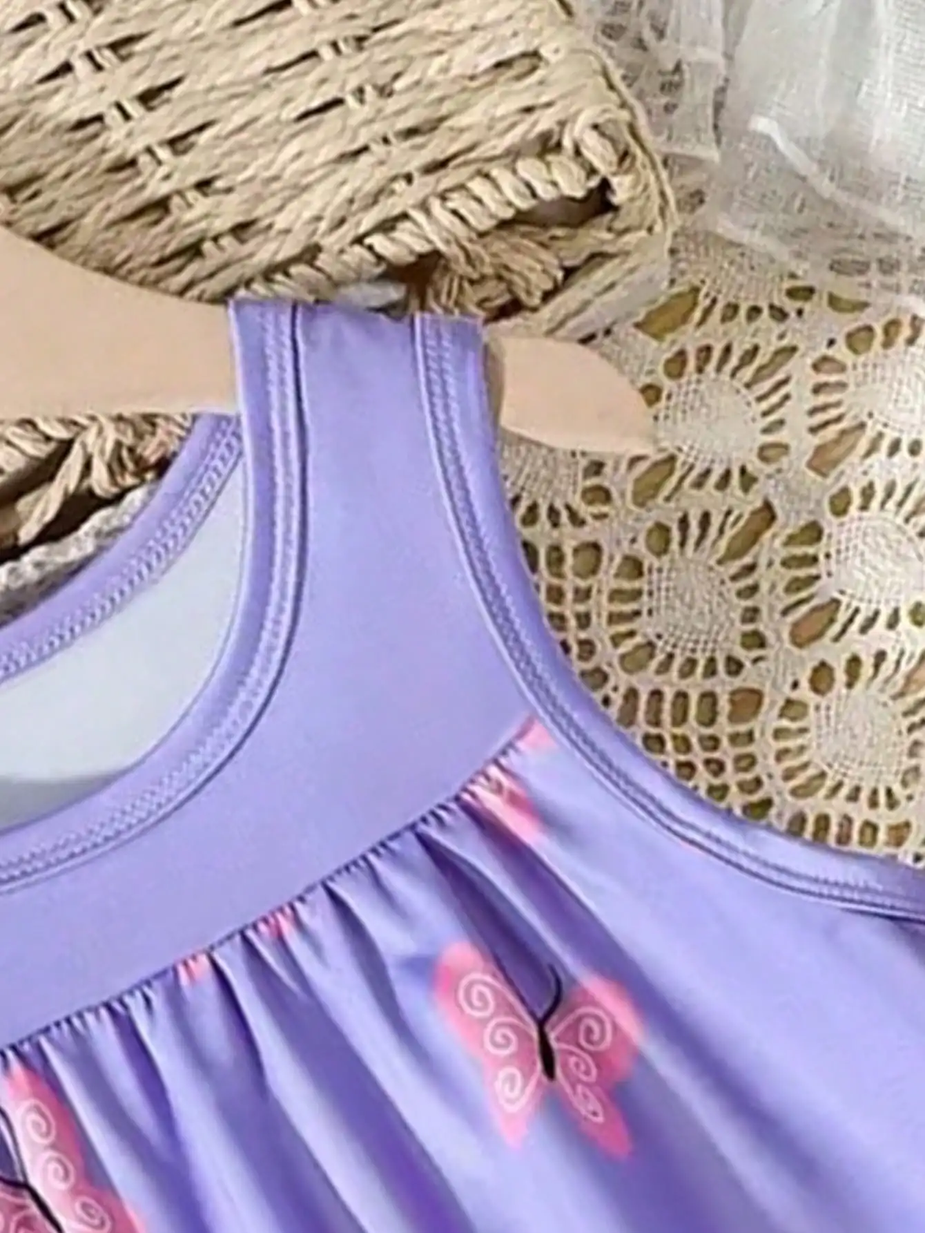 Cartoon-Tiermuster Mädchen-Trägerkleid Bequemes Atmungsaktives Urlaubskleid Damen- und Kinderbekleidung 2026 – Detail 36