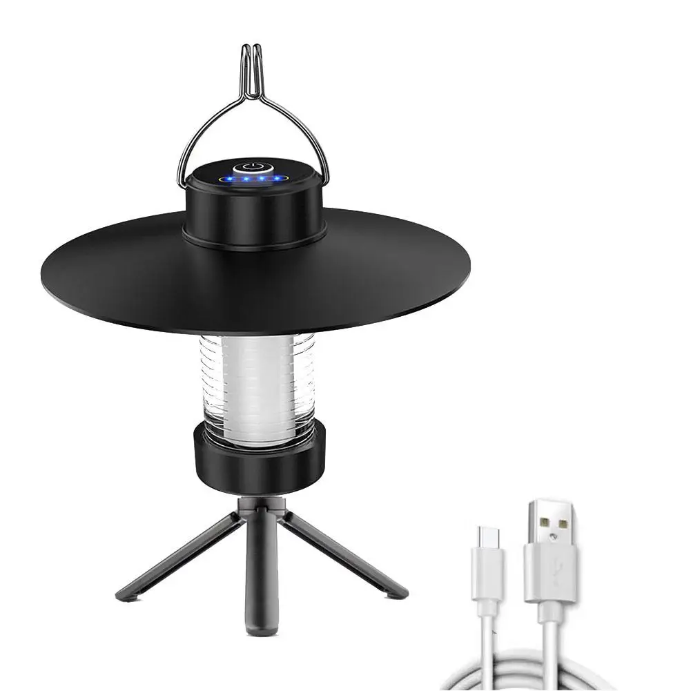 

6Pcs LED Camping Lamp Dimmable with Hook Garden Decor Lamp for Outdoor Equipment (A)