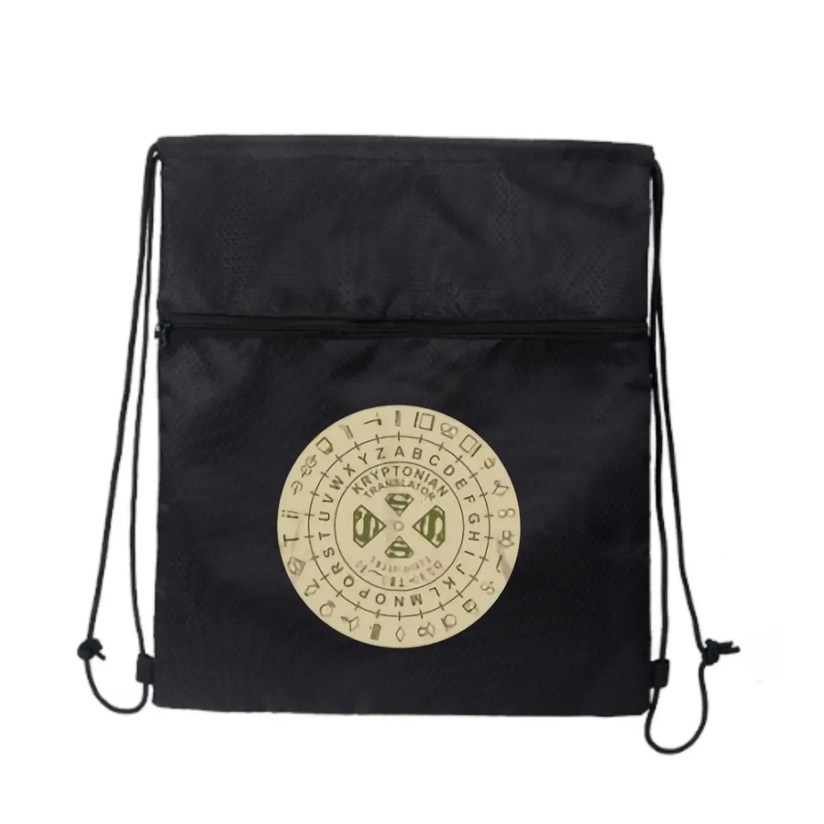 

Kryptonian Translator Graphic Streetwear Сумка на молнии на шнурке: смелые принты для городского стиля