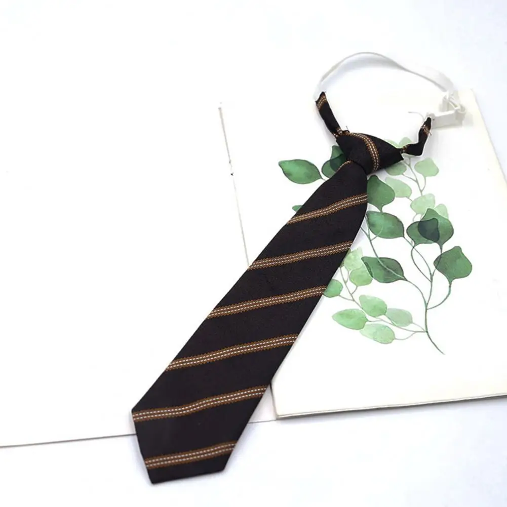 Versatile Adult Tie Adults Striped Jacquard Necktie Adjustable Tightness Formal Accessory Japanese Style Wedding Uniform for Men