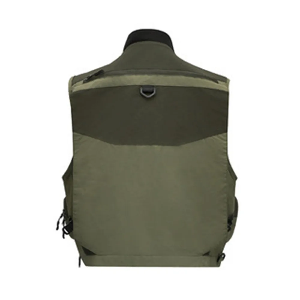 Imagem -03 - Multi-bolso Colete de Pesca Jaqueta Masculina Caminhadas ao ar Livre Acampamento Vadear Esportes Roupas de Pesca Colete Fotografia Malha