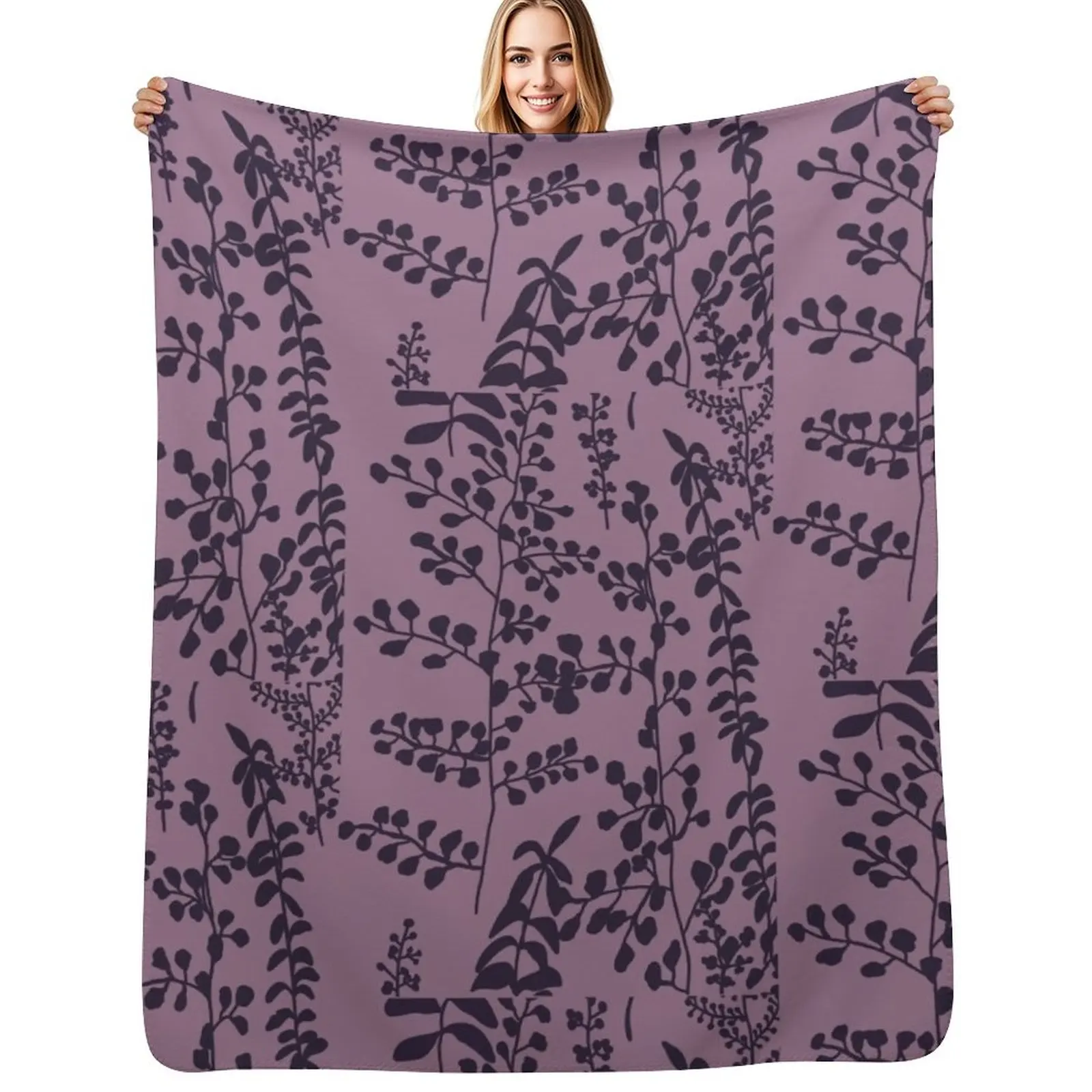 

Bellaas Bedding Print Throw Blanket Compact Warm Blanket for Car Road Trip