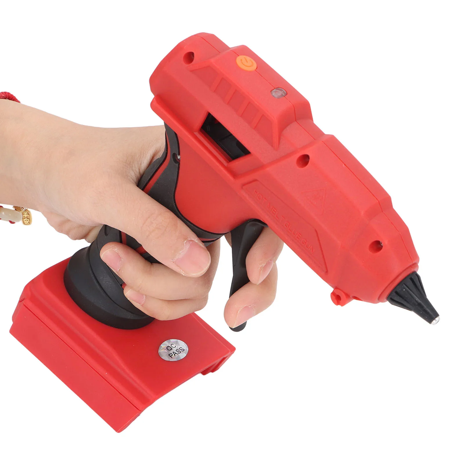 250 ° Pistola per colla a caldo C 100W Pistole per colla industriale per uso domestico fai-da-te con 5 bastoncini di colla per progetti di arti e mestieri di sigillatura fai-da-te