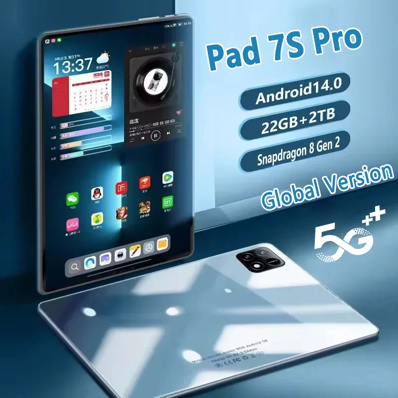 Global Version NEW Original Pad 7S Pro HD 4K Tablet 11inch Android 14 16GB+1TB 20000mAh 5G Dual SIM Bluetooth WiFi GPS Tablet