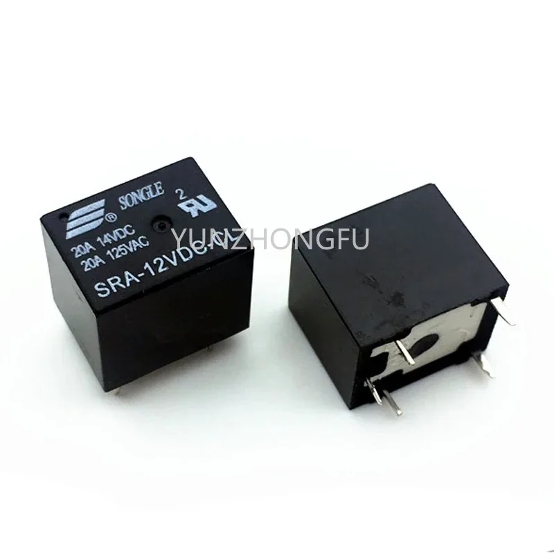 

SRA-05VDC-CL SRA-12VDC-CL SRA-24VDC-CL 5Pin Relays 20A PCB Type In stock Black Automobile Relay 5V 12V 24V DC Power Relay