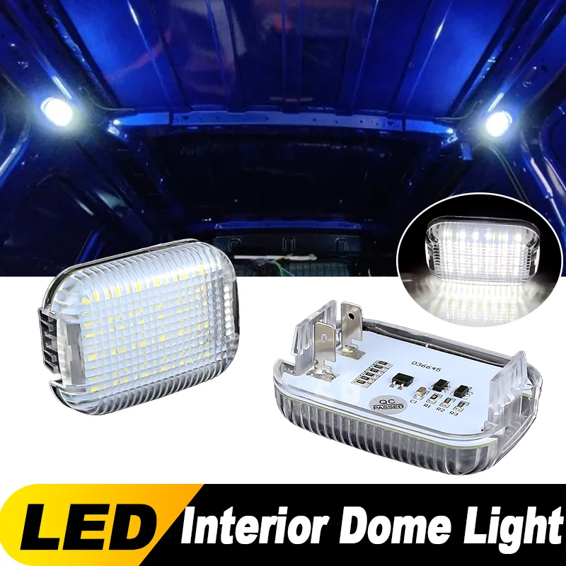 2PCS For Ford Transit Connect 150/250/350/350 HD Van E-Transit LED Interior Dome Light Cargo Area Lamp for Cars White 6000K