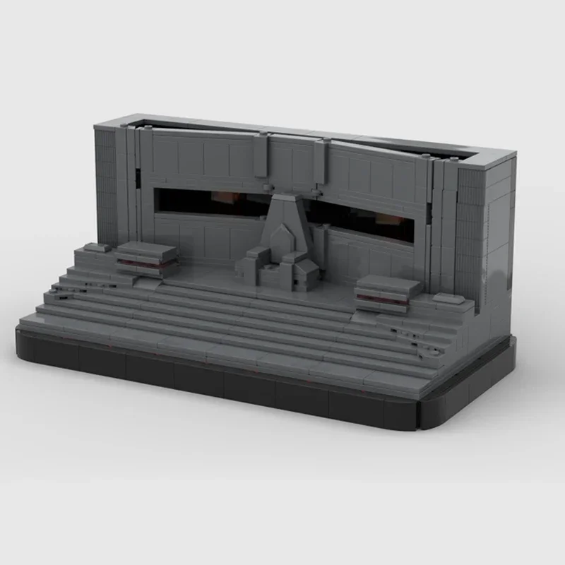 MOC-Tecnologia de Construção de Tijolos de Diorama, Blocos Modulares, Modelo Popular Star Movie, Trono, Modelo Popular Vader, Brinquedo de Natal, Conjuntos DIY, Presente