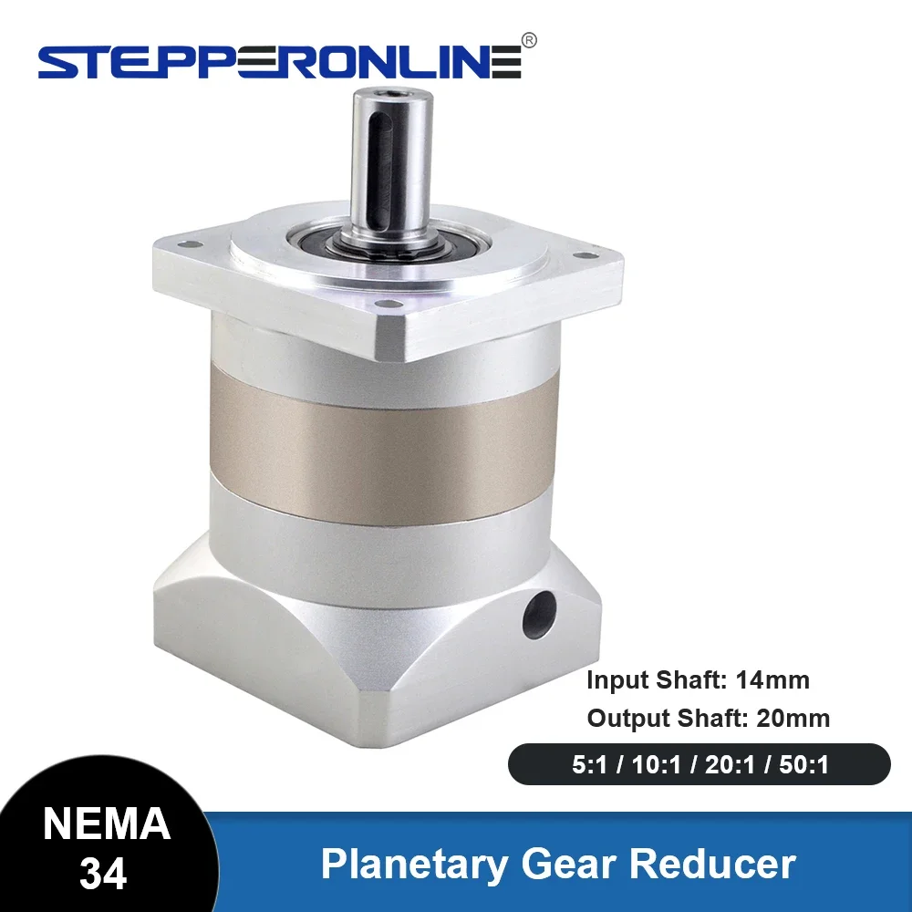 Nema 34 Planetary Gearbox Ratio 5:1/10:1/20:1/50:1 Speed Reducer Motor Gearbox for Nema34 Stepper Motor